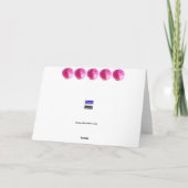 Roze linnen kaart (Achterkant)