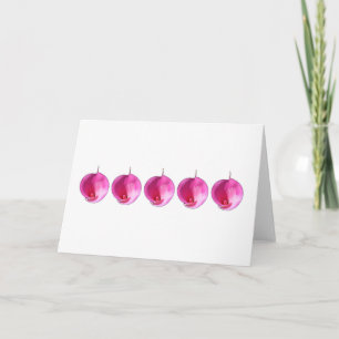 Roze linnen kaart