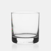 Roze lint 40e verjaardag whisky glas (Links)