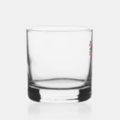 Roze lint 40e verjaardag whisky glas (Rechts)