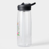 Roze lint 70e verjaardag waterfles (Links)