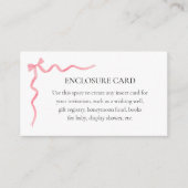 Roze Lint Aangepaste Kaart (Voorkant)