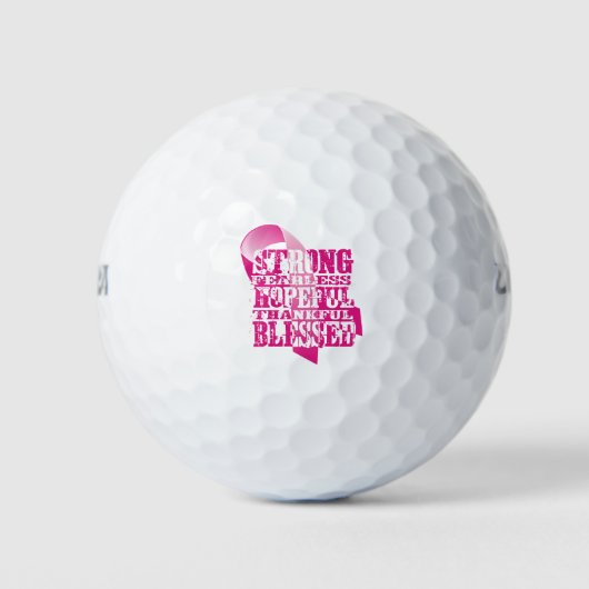 Roze Lint - Affirmaties Golfballen (Voorkant)