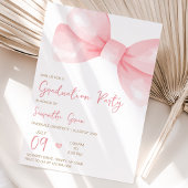 Roze Lint Afstudeerfeest Kaart