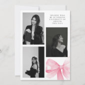 Roze lint afstuderen aankondiging (Achterkant)