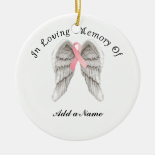 Roze lint Angel Wings Memory X-Mas Ornament