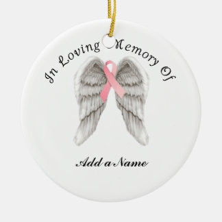 Roze lint Angel Wings Memory X-Mas Ornament