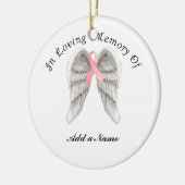 Roze lint Angel Wings Memory X-Mas Ornament (Links)