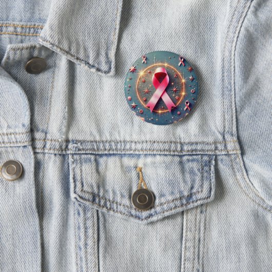 Roze lint badges! ronde button 5,7 cm (In situ)
