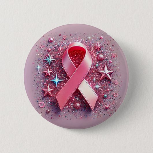 Roze lint badges! ronde button 5,7 cm (Voorkant)