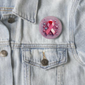 Roze lint badges! ronde button 5,7 cm (In situ)