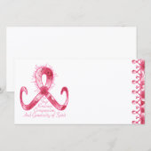 Roze lint bedankt (Voorkant / Achterkant)