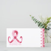 Roze lint bedankt (Staand voorkant)