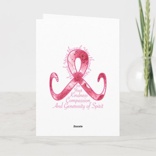 Roze lint bedankt (Achterkant)