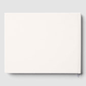 Roze lint beige crème Bruiloft Gastenboek (Achterkant)