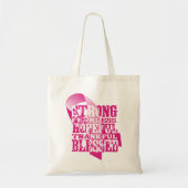 Roze lint - Bevestigingen Tote Bag (Voorkant)