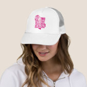 Roze lint - Bevestigingen Trucker Pet (In situ)
