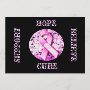 Roze lint-bewustmakingskaart kaart