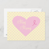 Roze lint bewustzijn Sterk blijven Briefkaart (Voorkant / Achterkant)