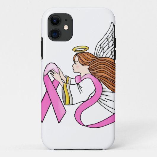 Roze lint Bewustzijnsengel Case-Mate iPhone Case (Achterkant)