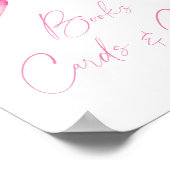 ROZE LINT BOEKEN KAARTEN EN GEZEGEN Poster (Hoek)