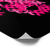 Roze lint Borstkanker Awardheid Poster (Hoek)