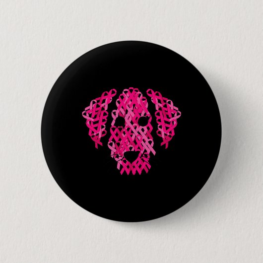 Roze lint Borstkanker Awardheid Ronde Button 5,7 Cm (Voorkant)
