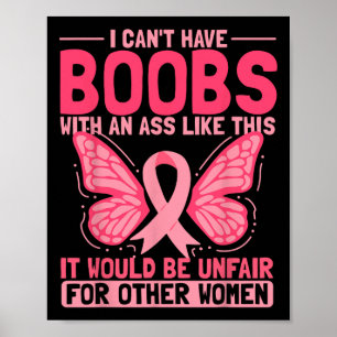 Roze lint - Borstkanker Bewustzijn - Mastectomie Poster