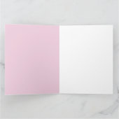 Roze Lint Borstkanker Bewustzijn met bloemen Kaart (Binnen)