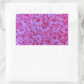 Roze lint borstkanker bewustzijn strooit rechthoekige sticker (Tas)