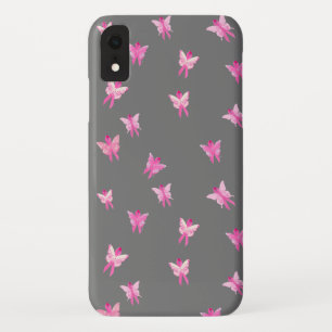 roze lint borstkanker bewustzijn vlinders Case-Mate iPhone case