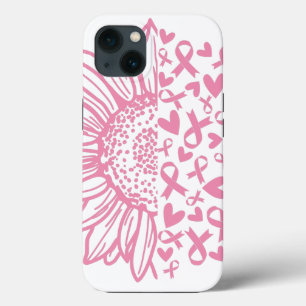 Roze Lint Borstkanker Bewustzijn Zonnebloem Case-Mate iPhone Case