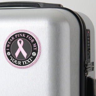 Roze Lint Borstkanker Bewustzijnsontwerp Magneet