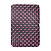 Roze Lint Borstkanker Bewustzijnspatroon Badmat (Voorkant Verticaal)