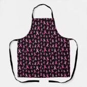 Roze Lint Borstkanker Bewustzijnspatroon Schort (Voorkant)