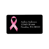 Roze lint - Borstkanker - Borstkanker Etiket (Voorkant)