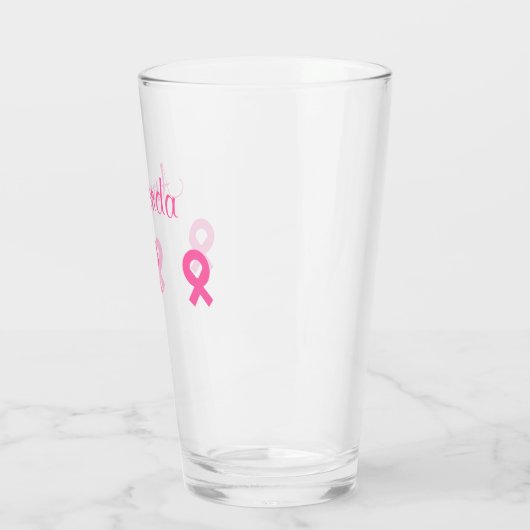Roze lint borstkanker (naam) 4Amanda Glas (Links)