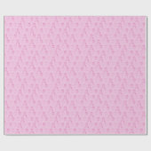 Roze lint, borstkanker, ondersteuning, cadeau, cadeaupapier (Vlak)