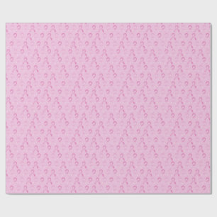 Roze lint, borstkanker, ondersteuning, cadeau, cadeaupapier