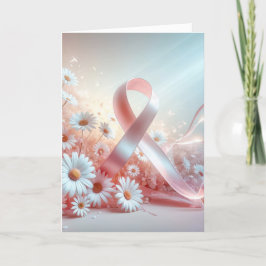 Roze lint borstkanker ondersteuning kaart
