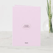 Roze lint borstkanker ondersteuning kaart (Achterkant)