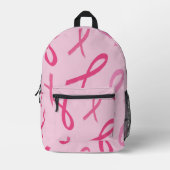 Roze lint borstkanker rugzak (Voorkant)