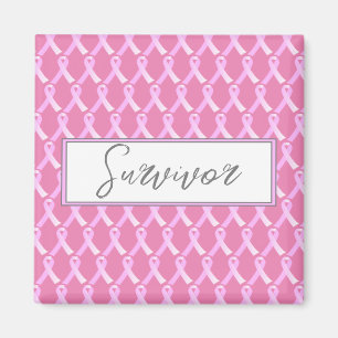 Roze lint borstkanker Survivor Magnet