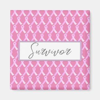 Roze lint borstkanker Survivor Magnet