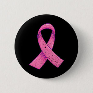 Roze lint borstkanker voor ronde button 5,7 cm