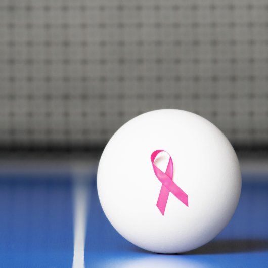 Roze Lint Borstkankerbewustzijn Pingpongbal (Net)