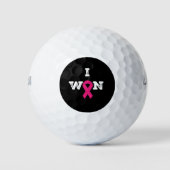 Roze lint borstkankerbewustzijnsmaand golfballen (Voorkant)