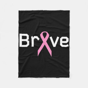 Roze Lint Brave Worlds Kanker Overlevende Onderste Fleece Deken