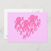 Roze lint briefkaart (Voorkant / Achterkant)