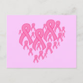 Roze lint briefkaart (Voorkant)